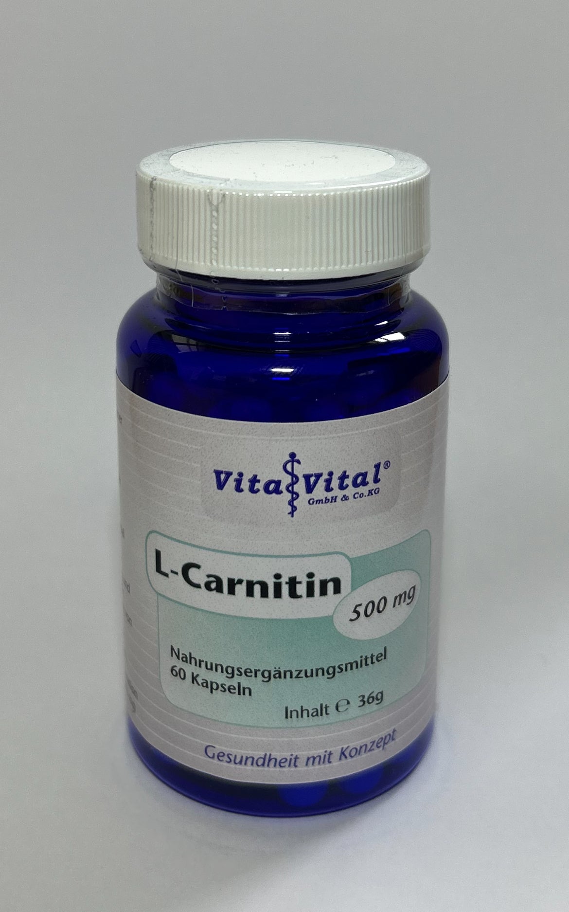 L-Carnitin 500 mg - Dose mit 60 Kapseln