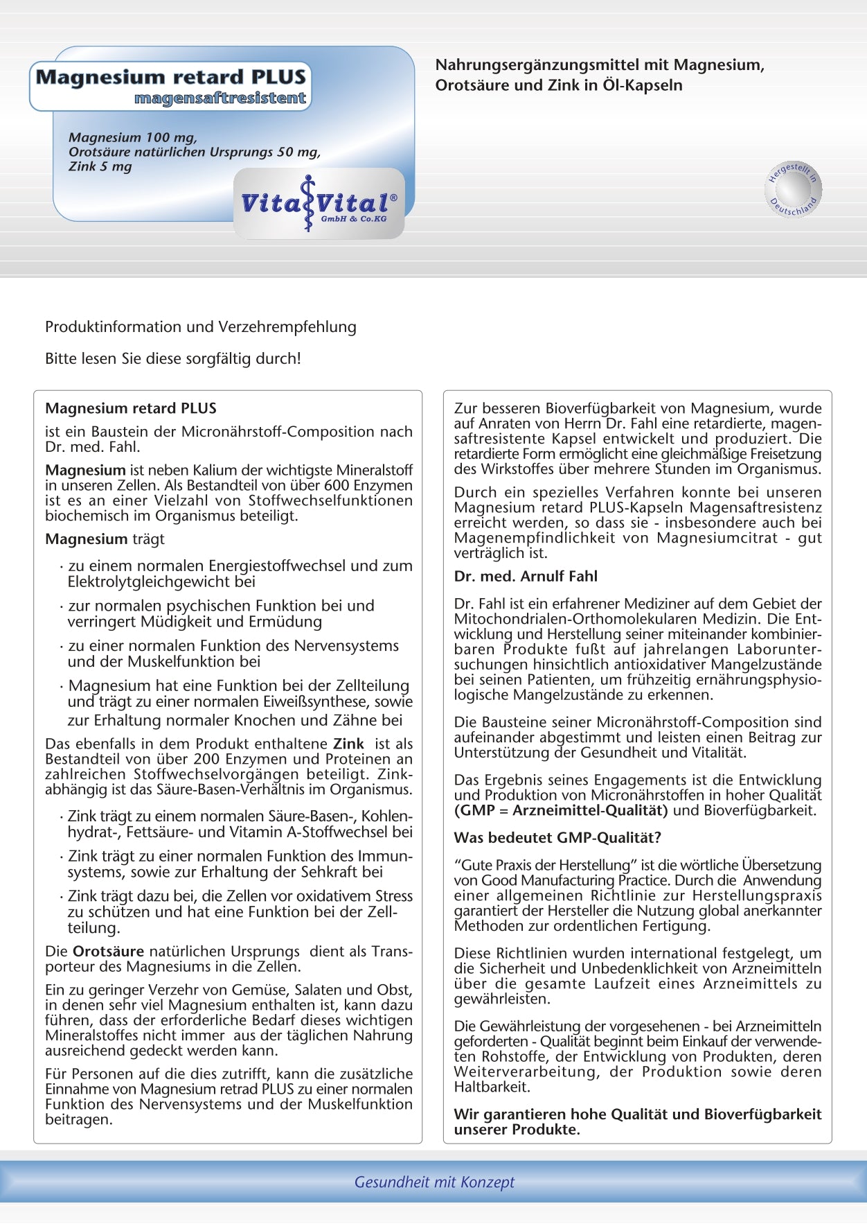 Magnesium retard PLUS