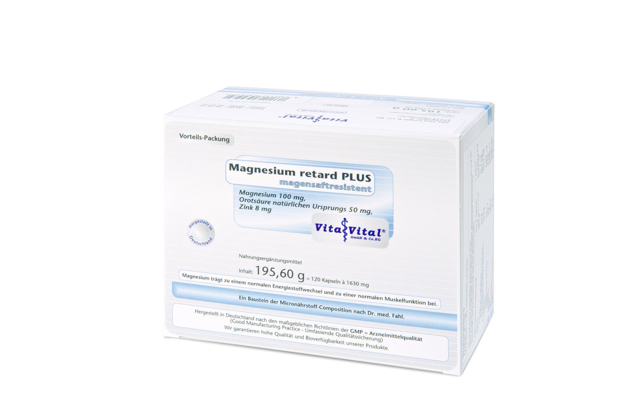 Magnesium retard PLUS - Packung mit 120 Kapseln