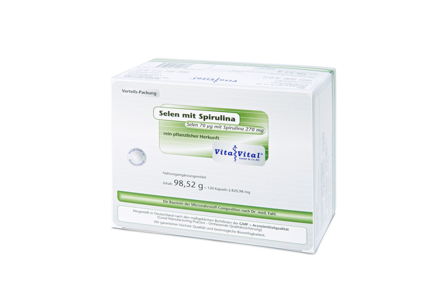 Selen mit Spirulina Vorteilspackung mit 120 Kapseln